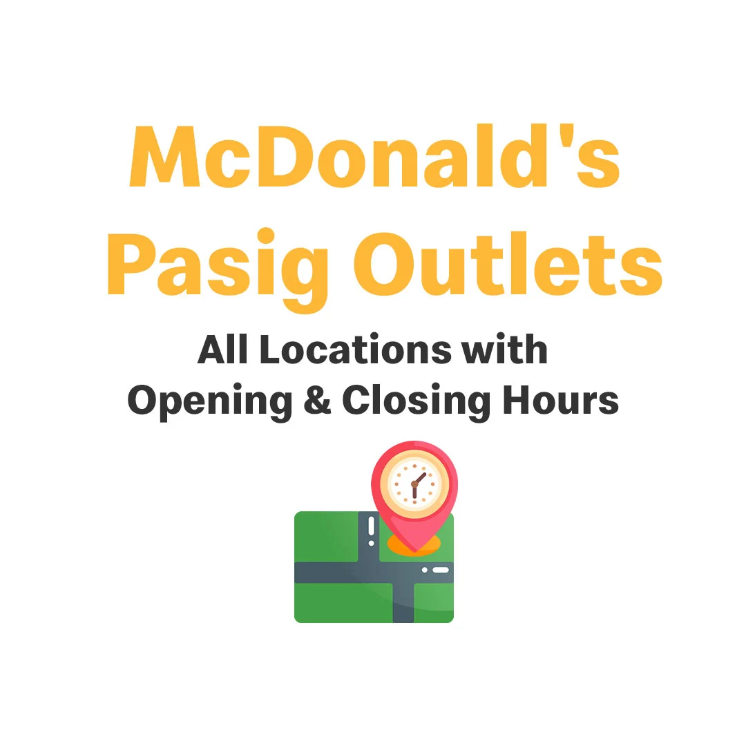 McDonald's Pasig Outlets