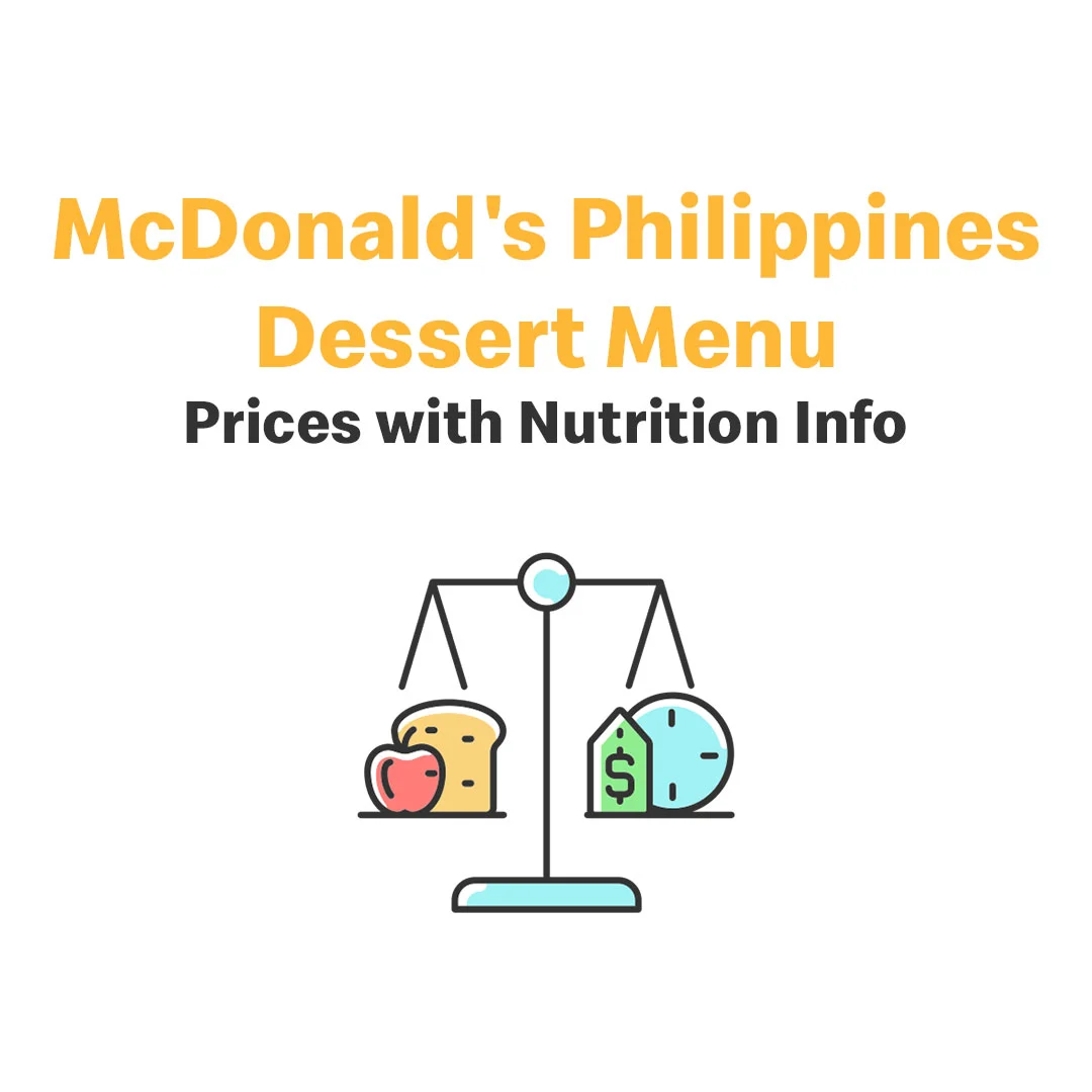 McDonald's Desserts Menu Philippines with Prices