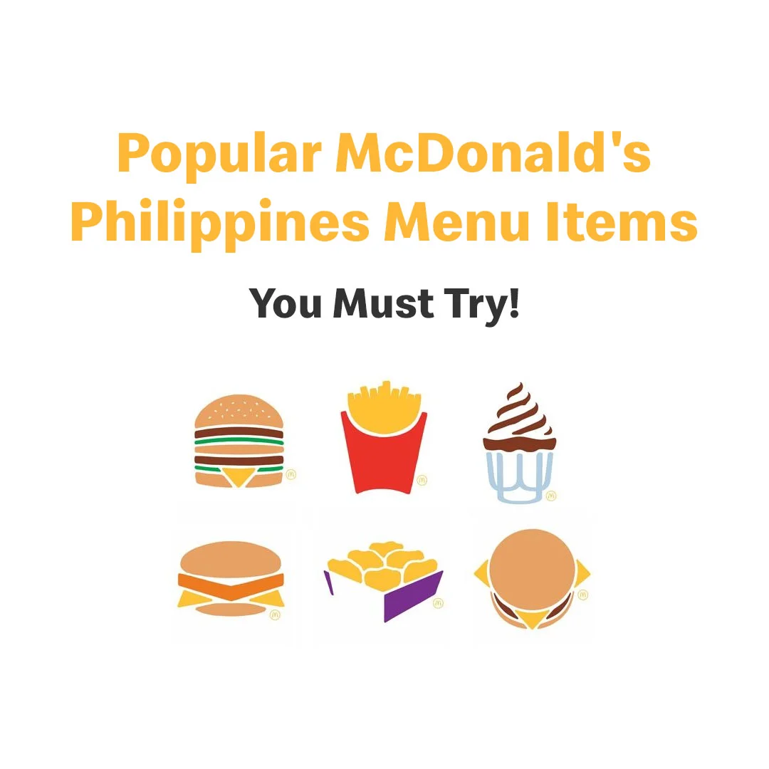 Popular Items on McDonald's Philippines Menu