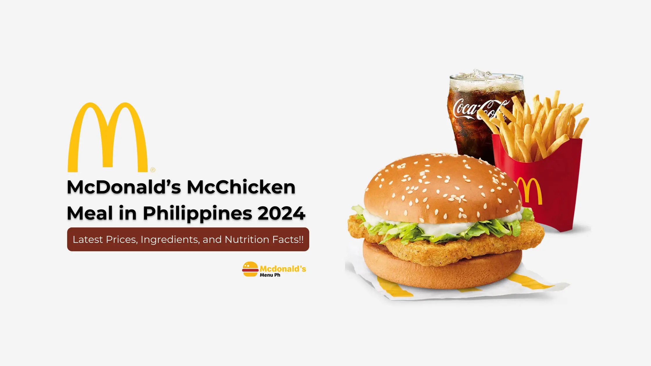 McDonald's McChicken Sandwich Price in Philippines 2024